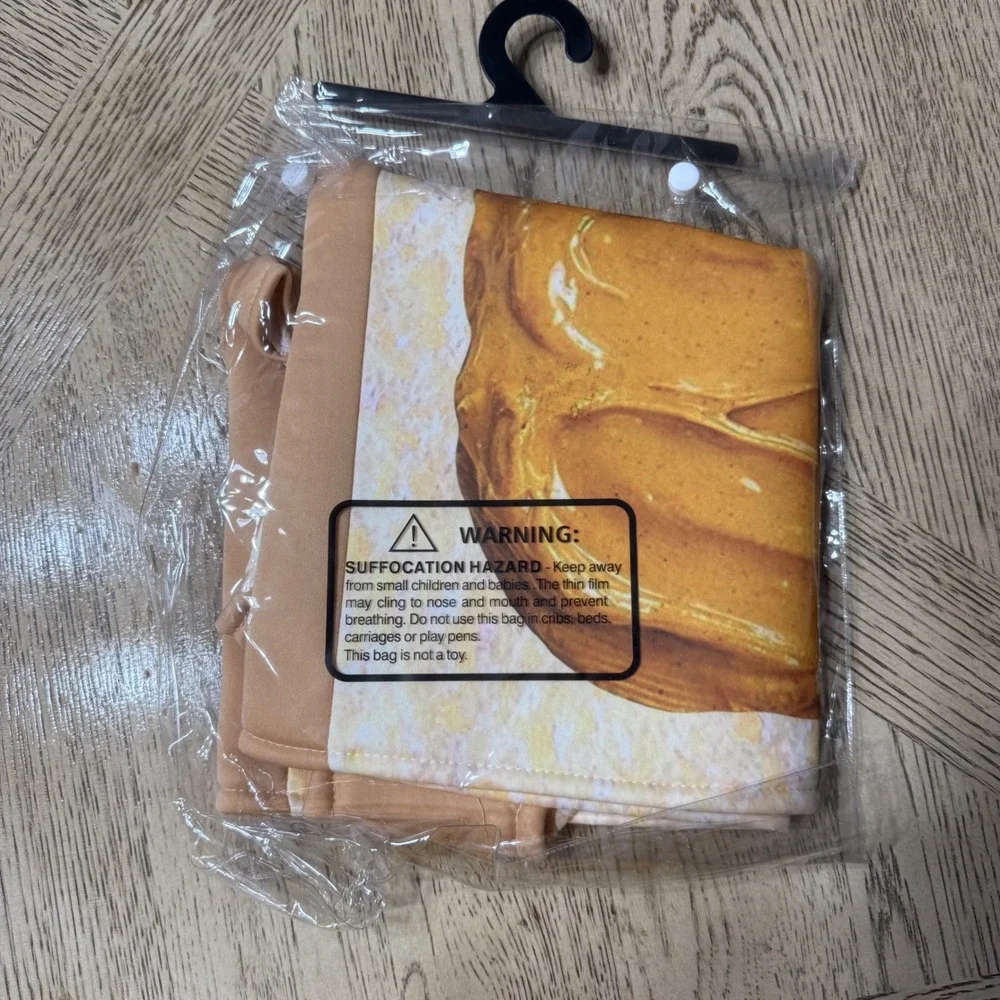 Boo! Inc Peanut Butter Sandwich Costume Kids Size 3-4 Halloween Food‎ Cosplay